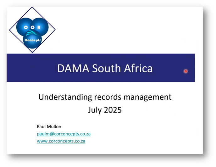 Records Management – An Integral Part of Data Governance with Dr. Paul Mullon