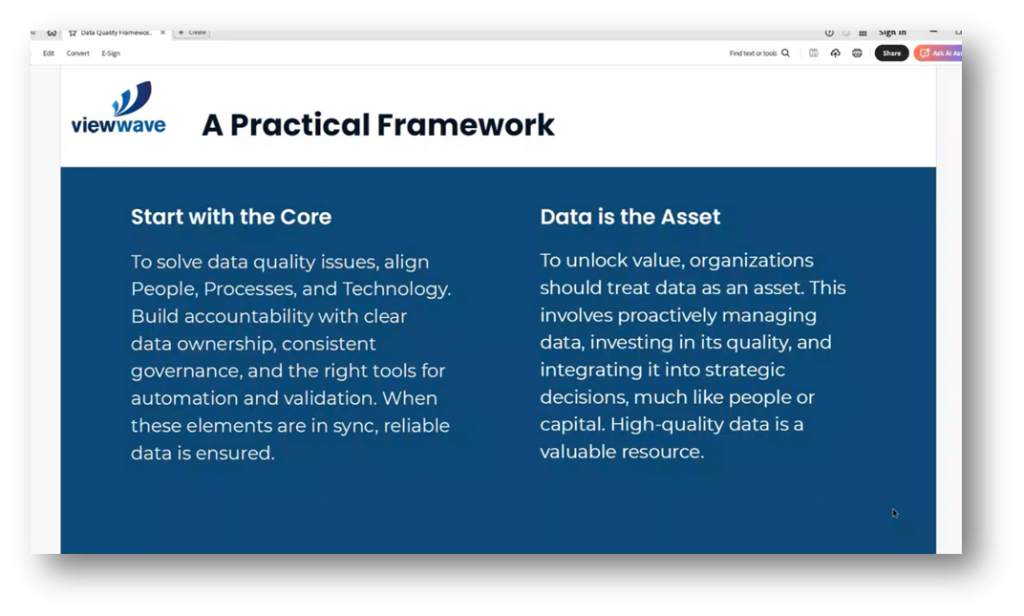 A practical look at a Data Quality Framework with Johan du Pisanie ...